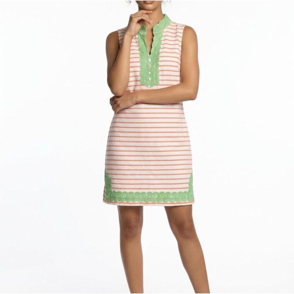 Crown & Ivy Sleeveless Cotton Striped Dress Size 2